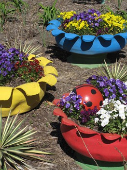 Tire Planter Ideas