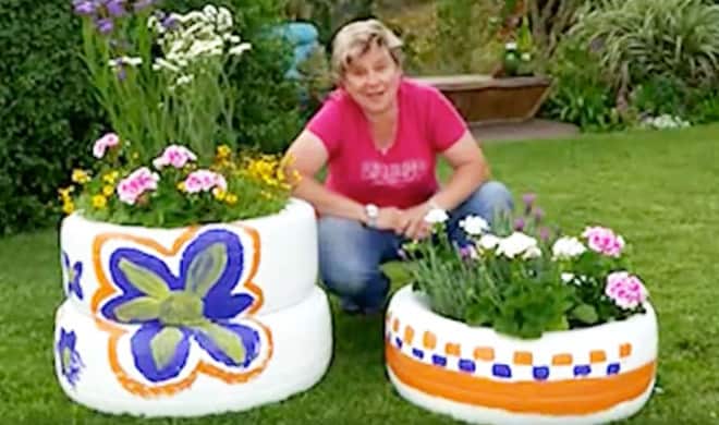 Tire Planter Ideas