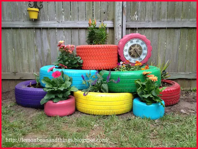 Tire Planter Ideas