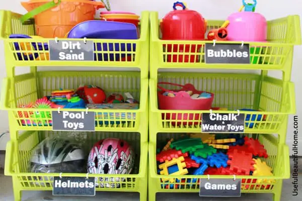 garden storage for children's toys