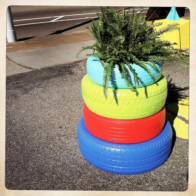 Tire Planter Ideas