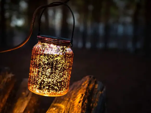 Outdoor Hanging Lanterns Lights Solar Fairy String Lights Outdoor Dusk to Dawn Auto On/Off for Garden Patio Yard Hanging Solar Lights 4Pack Warm White SHANNA 