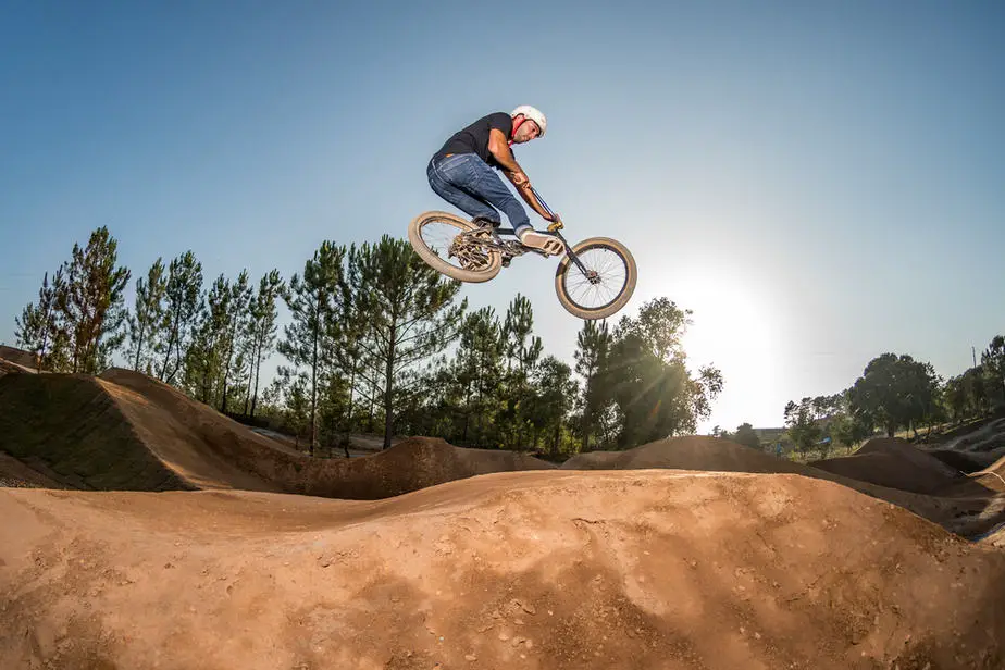 bmx dirt jumps backyard