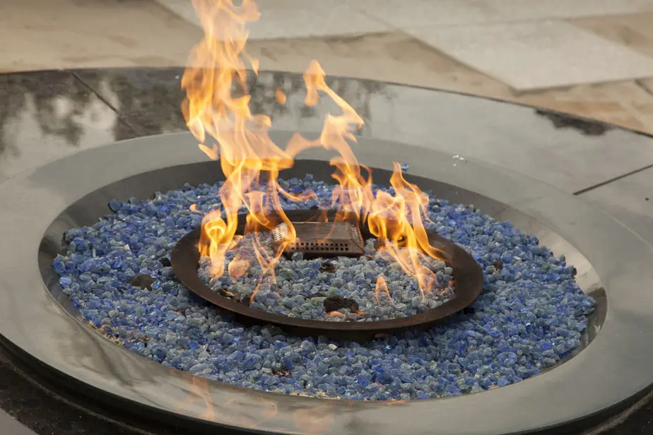 Can You Use Glass Marbles In A Fire Pit, Colored Glass For Propane Fire Pit